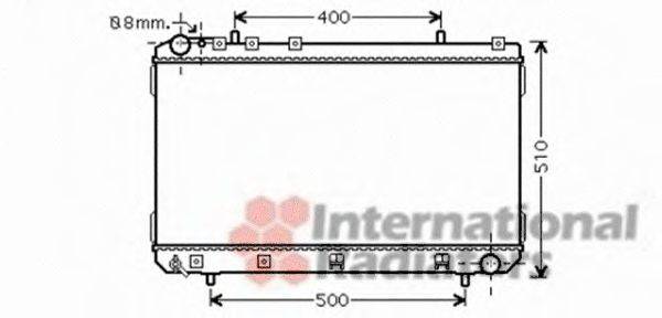 VAN WEZEL 81002070 Радіатор, охолодження двигуна