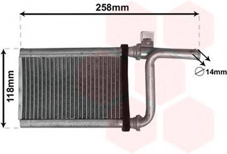 VAN WEZEL 32006254 Теплообмінник, опалення салону