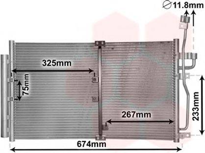 VAN WEZEL 37005425 Конденсатор, кондиціонер