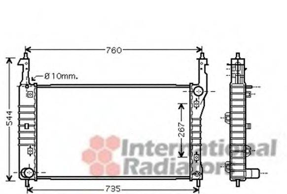 VAN WEZEL 37002432 Радіатор, охолодження двигуна