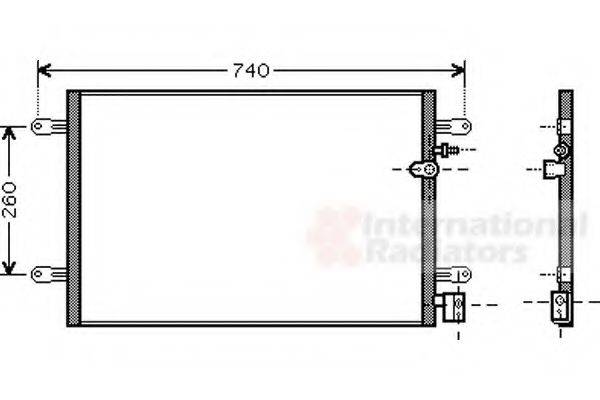 VAN WEZEL 03005237 Конденсатор, кондиціонер