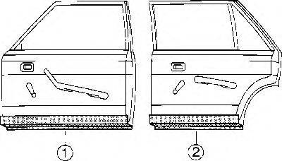 VAN WEZEL 1734276 Двері, кузов