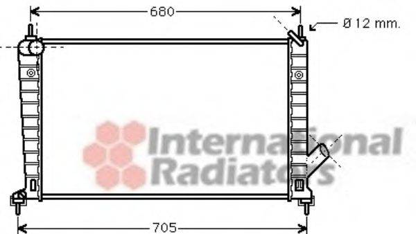 VAN WEZEL 47002061 Радіатор, охолодження двигуна