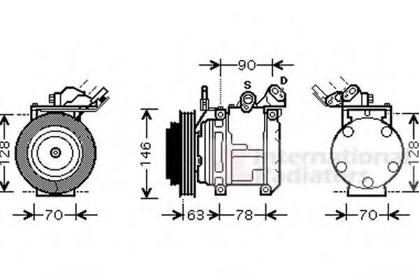 VAN WEZEL 5300K442 Компресор, кондиціонер