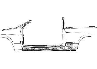 VAN WEZEL 1854101 Накладка порога