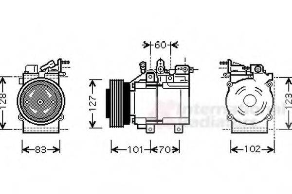 VAN WEZEL 8200K123 Компресор, кондиціонер