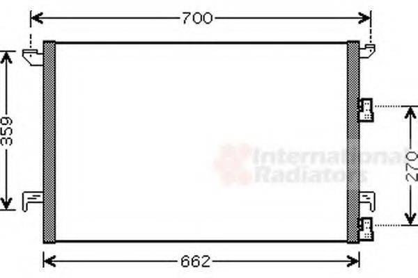 VAN WEZEL 47005058 Конденсатор, кондиціонер