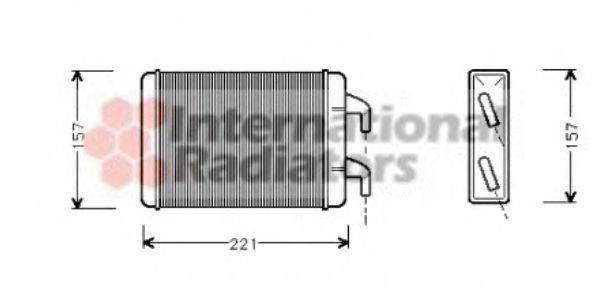 VAN WEZEL 37006007 Теплообмінник, опалення салону