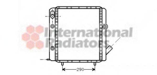 VAN WEZEL 43002071 Радіатор, охолодження двигуна