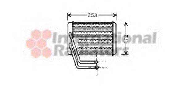 VAN WEZEL 82006144 Теплообмінник, опалення салону