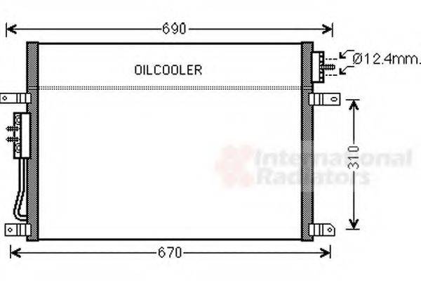 VAN WEZEL 21005050 Конденсатор, кондиціонер