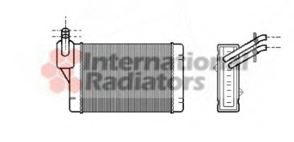 VAN WEZEL 58006069 Теплообмінник, опалення салону