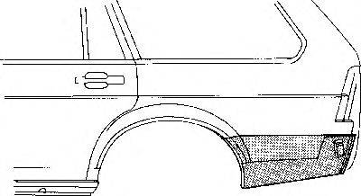 VAN WEZEL 5831133 Боковина