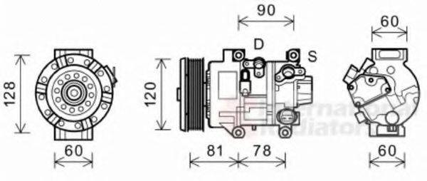 VAN WEZEL 5300K581 Компресор, кондиціонер