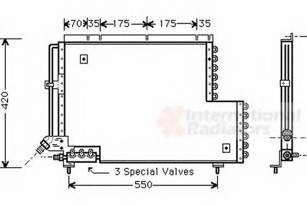 VAN WEZEL 59005081 Конденсатор, кондиціонер