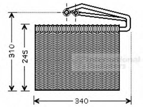 VAN WEZEL 3700V400 Випарник, кондиціонер