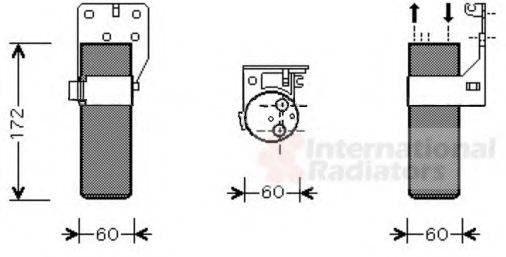 VAN WEZEL 4300D355 Осушувач, кондиціонер