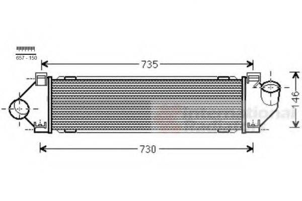 VAN WEZEL 18004480 Інтеркулер