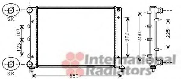 VAN WEZEL 01002078 Радіатор, охолодження двигуна