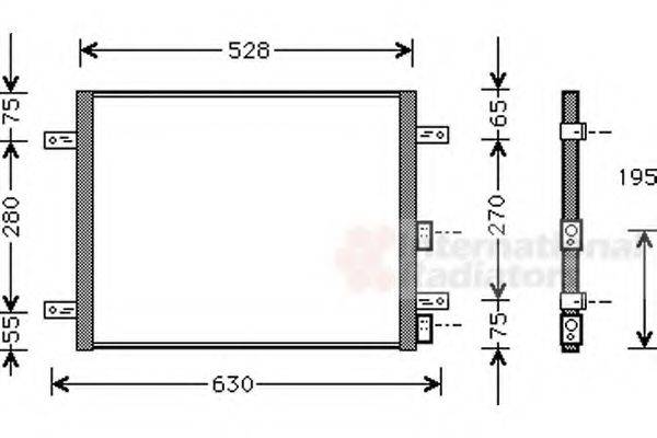 VAN WEZEL 01005081 Конденсатор, кондиціонер