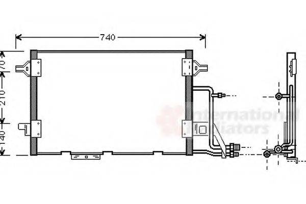 VAN WEZEL 03005137 Конденсатор, кондиціонер