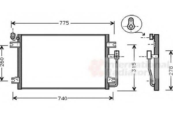 VAN WEZEL 81005030 Конденсатор, кондиціонер