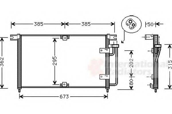 VAN WEZEL 81005032 Конденсатор, кондиціонер