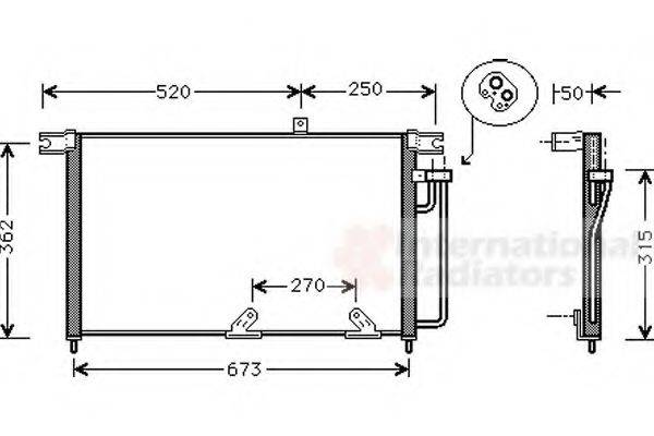 VAN WEZEL 81005033 Конденсатор, кондиціонер