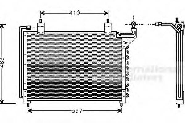 VAN WEZEL 77005020 Конденсатор, кондиціонер