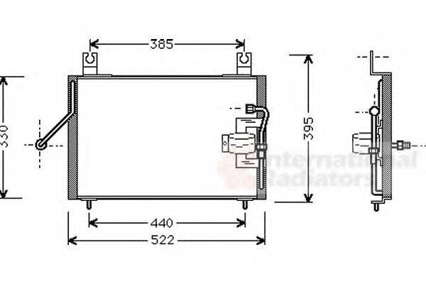 VAN WEZEL 83005004 Конденсатор, кондиціонер