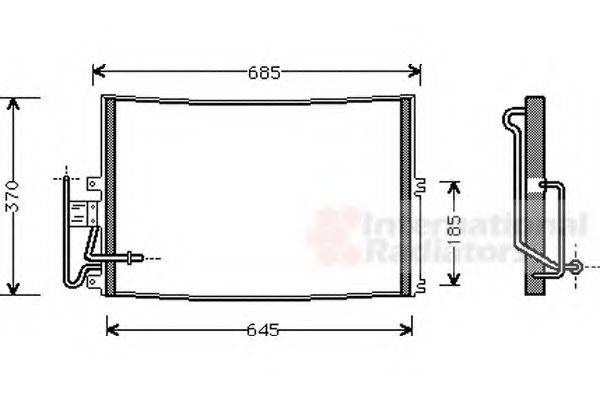 VAN WEZEL 37005274 Конденсатор, кондиціонер