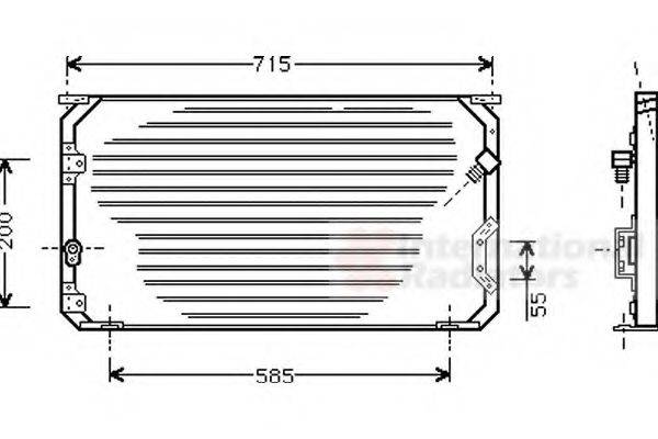 VAN WEZEL 53005246 Конденсатор, кондиціонер