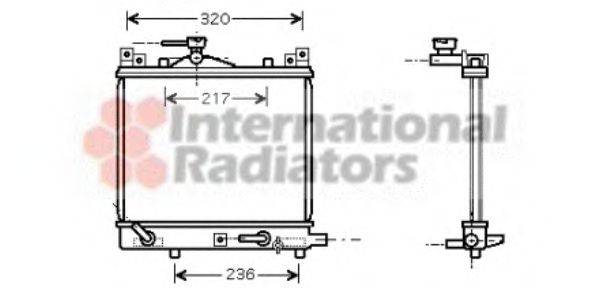 VAN WEZEL 52002058 Радіатор, охолодження двигуна