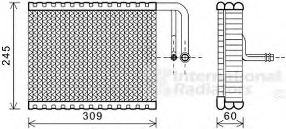 VAN WEZEL 0600V440 Випарник, кондиціонер