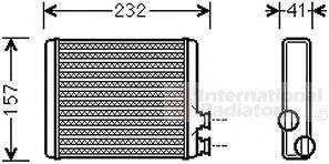 VAN WEZEL 09006286 Теплообмінник, опалення салону