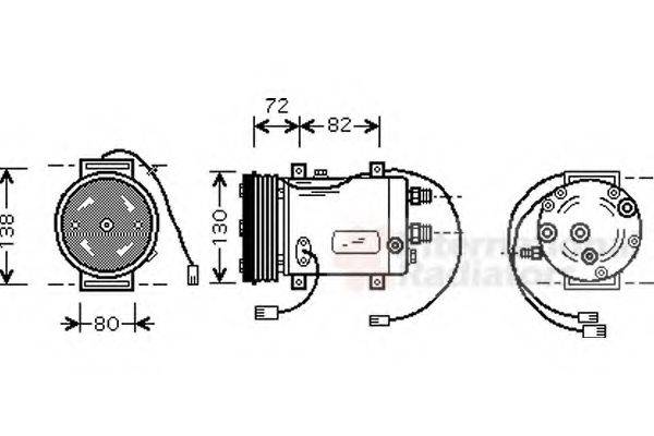 VAN WEZEL 0300K179 Компресор, кондиціонер