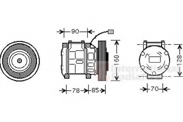 VAN WEZEL 2500K019 Компресор, кондиціонер