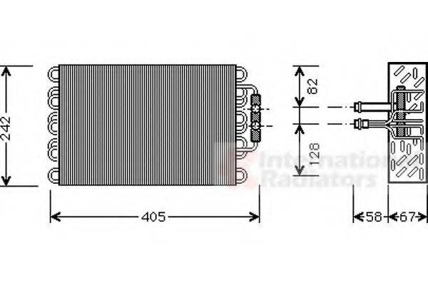 VAN WEZEL 3000V008 Випарник, кондиціонер