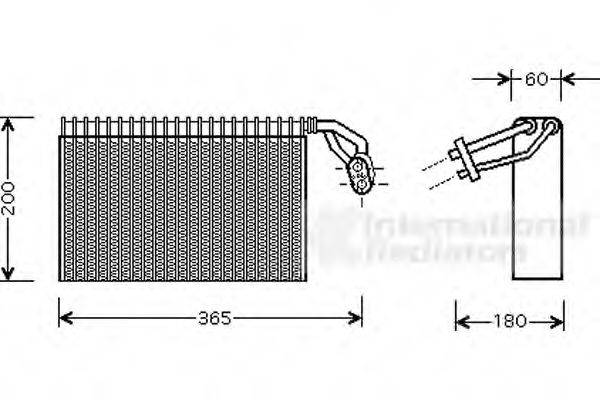 VAN WEZEL 3000V317 Випарник, кондиціонер