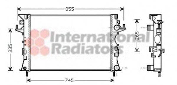 VAN WEZEL 43002292 Радіатор, охолодження двигуна