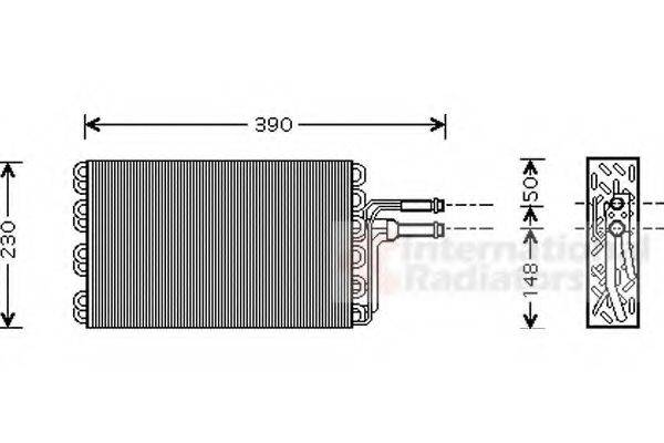 VAN WEZEL 5800V185 Випарник, кондиціонер