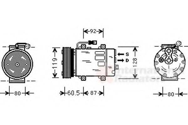 VAN WEZEL 5900K101 Компресор, кондиціонер