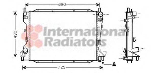 VAN WEZEL 77002035 Радіатор, охолодження двигуна