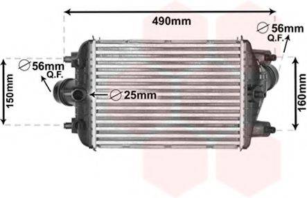 VAN WEZEL 74004081 Інтеркулер