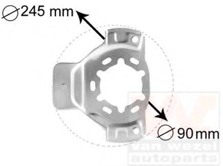 VAN WEZEL 3742371 Відбивач, диск гальмівного механізму