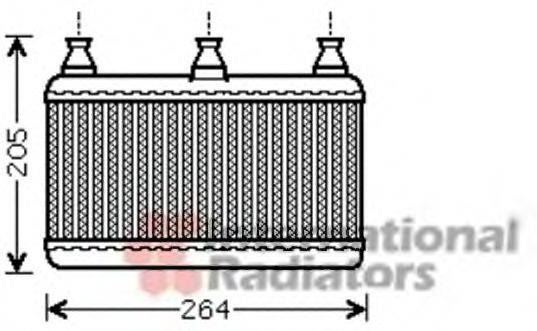 VAN WEZEL 06006341 Теплообмінник, опалення салону