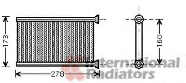 VAN WEZEL 06006342 Теплообмінник, опалення салону