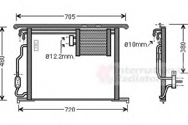 VAN WEZEL 30005467 Конденсатор, кондиціонер