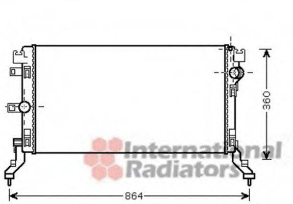 VAN WEZEL 43002418 Радіатор, охолодження двигуна