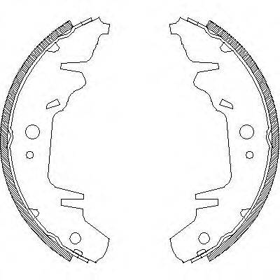 WOKING Z402000 Комплект гальмівних колодок